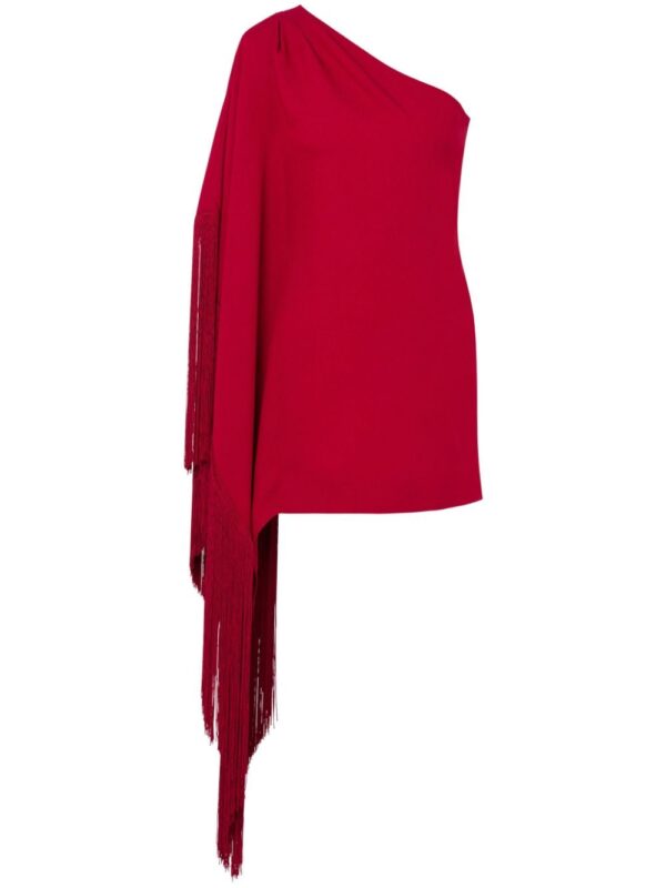 Moschino fringe-detail asymmetric minidress