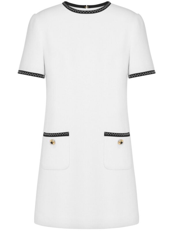Moschino contrasting-trim knitted minidress