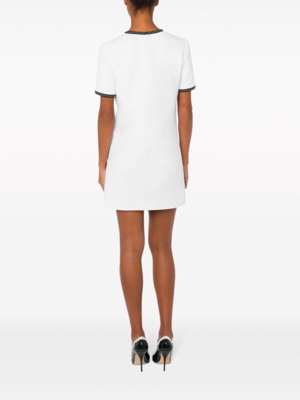 Moschino contrasting-trim knitted minidress - Image 3