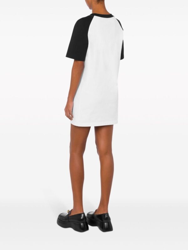 Moschino barcode-print cotton minidress - Image 3