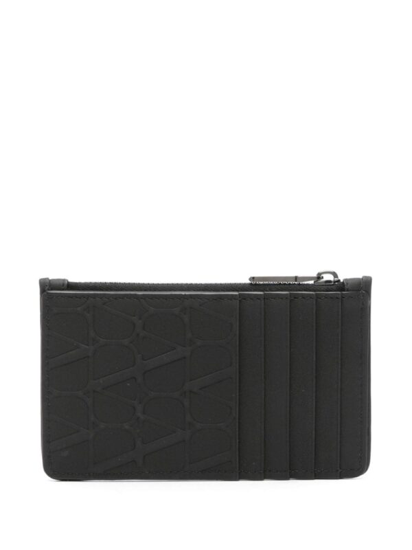 Valentino Garavani V-Logo embossed leather wallet - Image 2