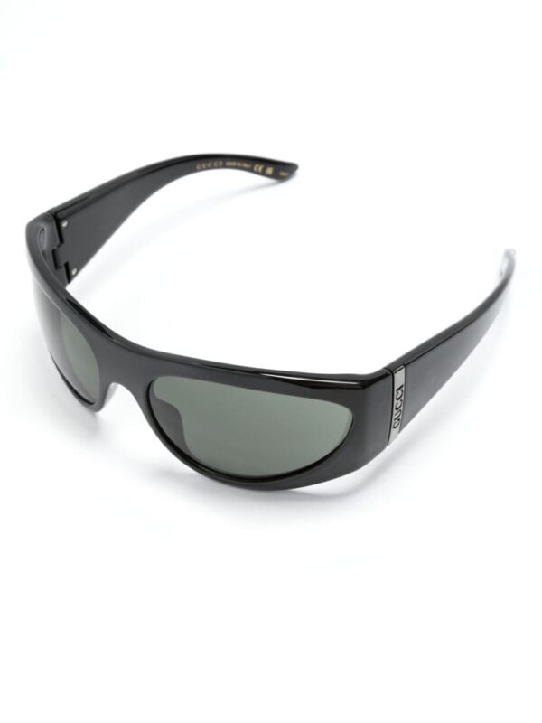 Gucci Eyewear logo-plaque oval-frame sunglasses - Image 2
