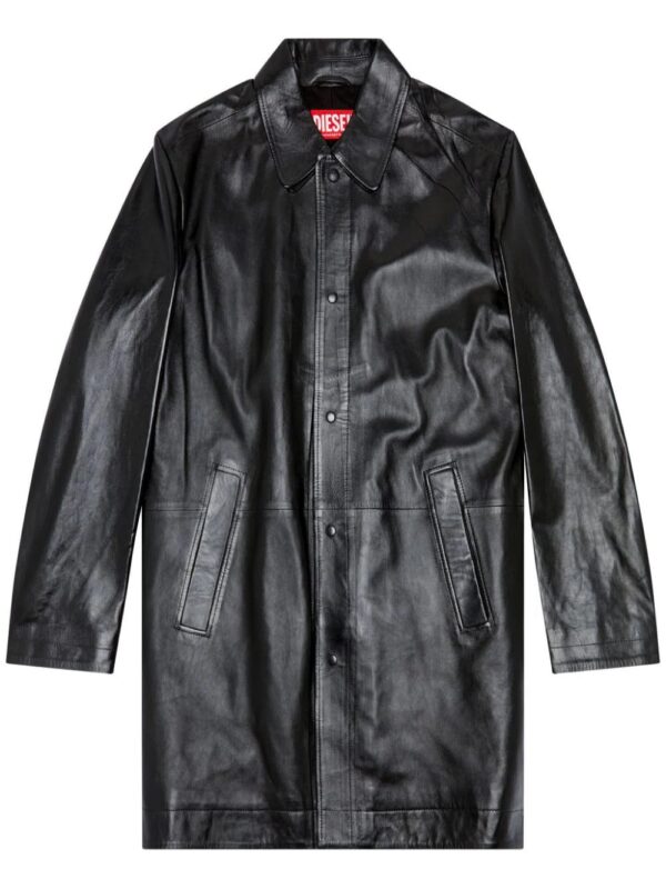 Diesel  L-Cordier panelled leather jacket