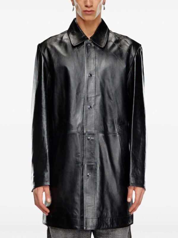 Diesel  L-Cordier panelled leather jacket - Image 3