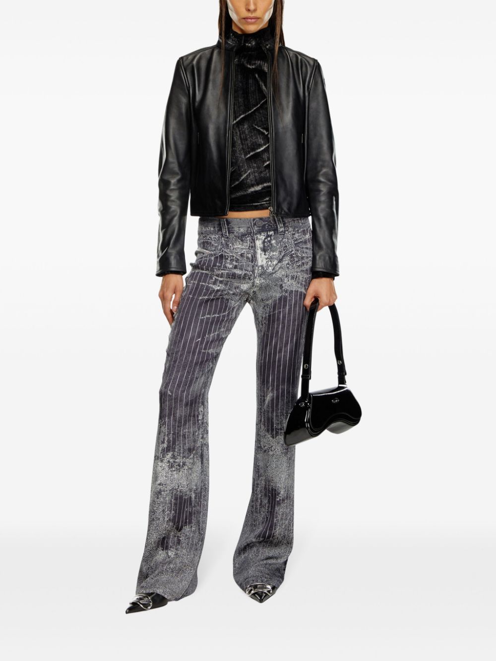 Diesel L-Ayla leather biker jacket - Image 2