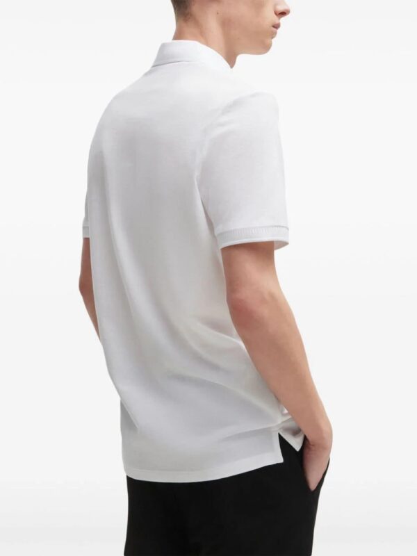 HUGO  logo-appliqué cotton polo shirt - Image 4