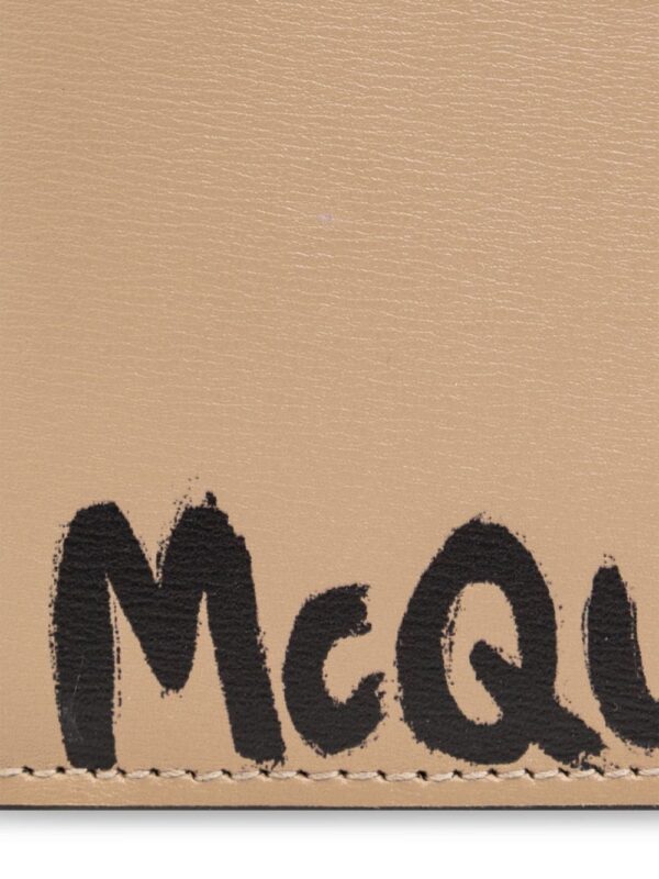 Alexander McQueen Graffiti logo-print bi-fold wallet - Image 3