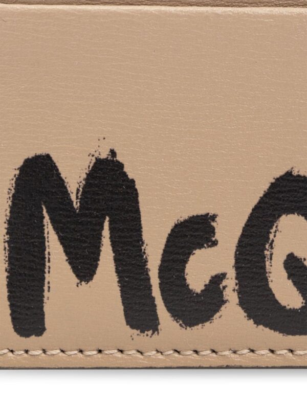 Alexander McQueen logo-print leather cardholder - Image 3