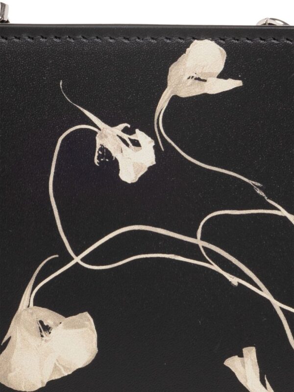 Alexander McQueen floral-print leather chain wallet - Image 5