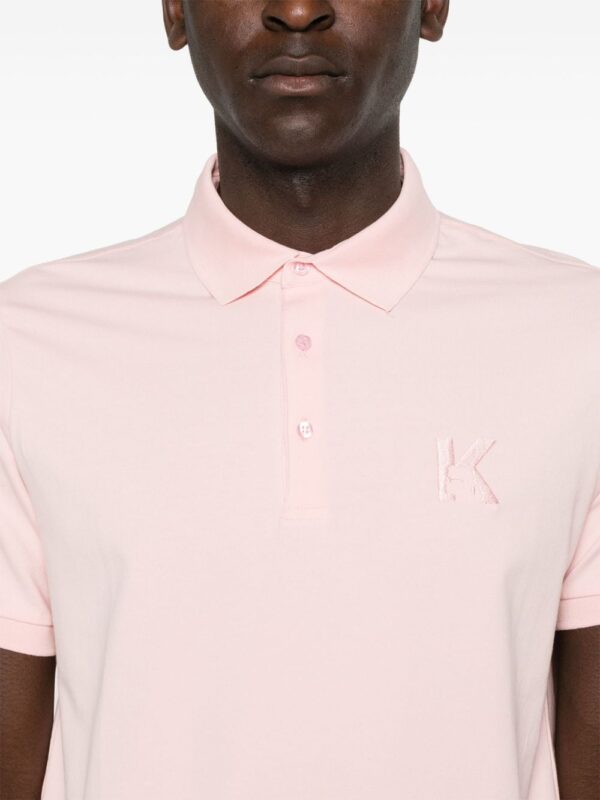 Karl Lagerfeld logo-embroidered jersey polo shirt - Image 5