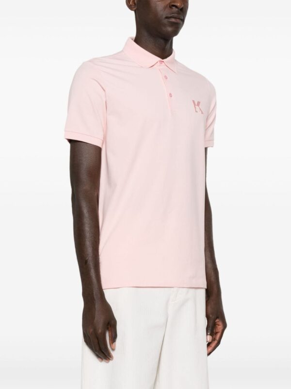 Karl Lagerfeld logo-embroidered jersey polo shirt - Image 3
