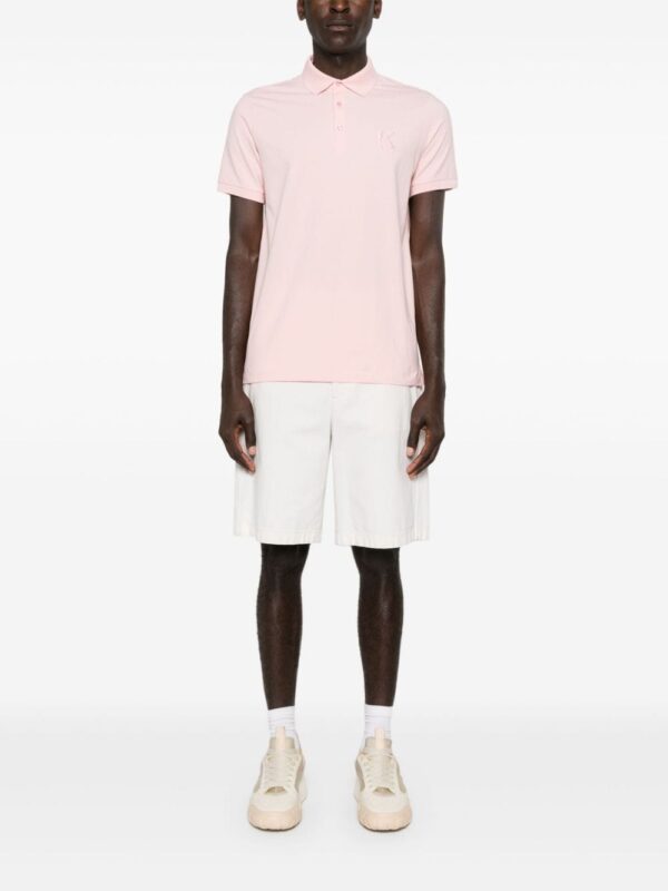 Karl Lagerfeld logo-embroidered jersey polo shirt - Image 2