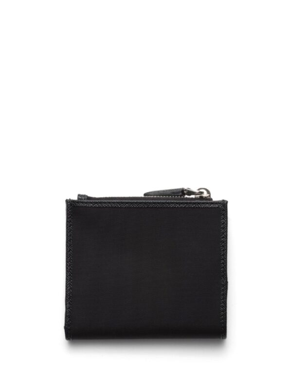Prada enamel-triangle logo wallet