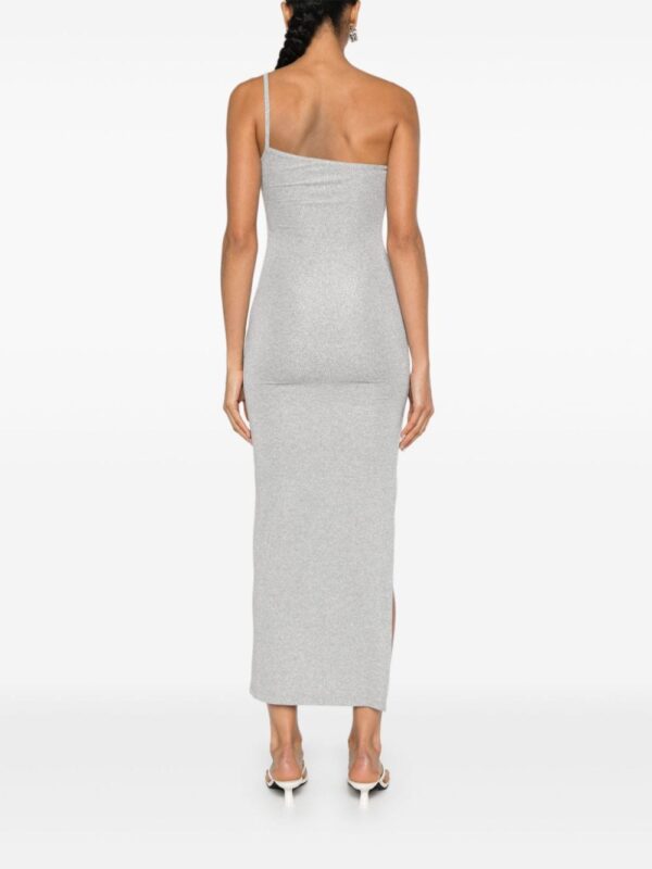 Off-White ribbed-knit lurex midi dress - Image 5