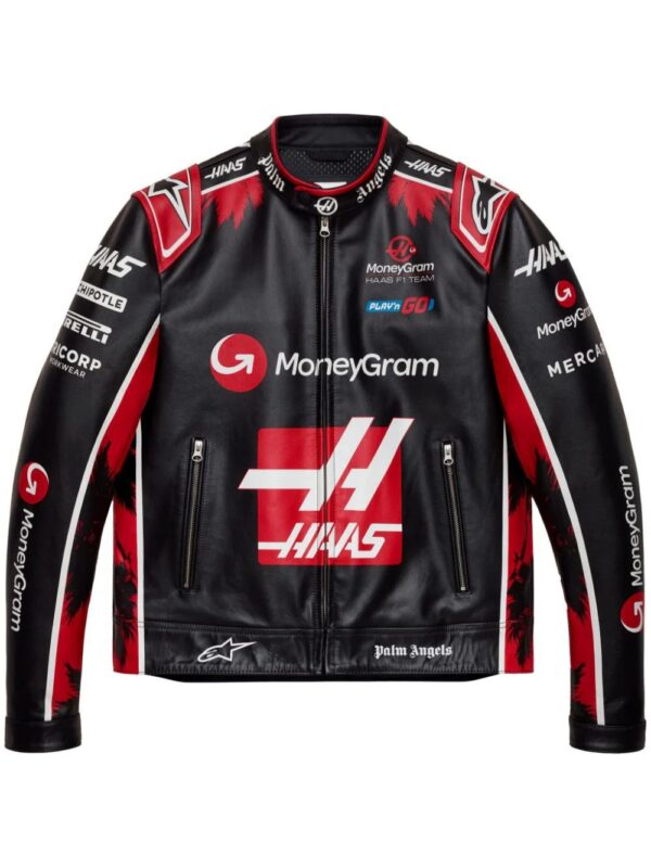 Palm Angels  x Alpinestars x Haas leather jacket