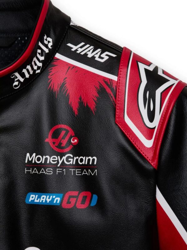Palm Angels  x Alpinestars x Haas leather jacket - Image 4