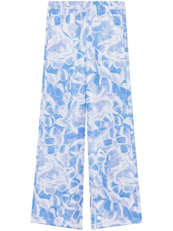 Stella McCartney  sunglasses print pajama trousers