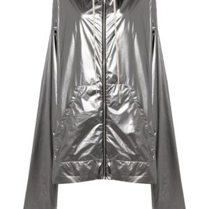 Rick Owens  x Champion metallic hooded jacket
