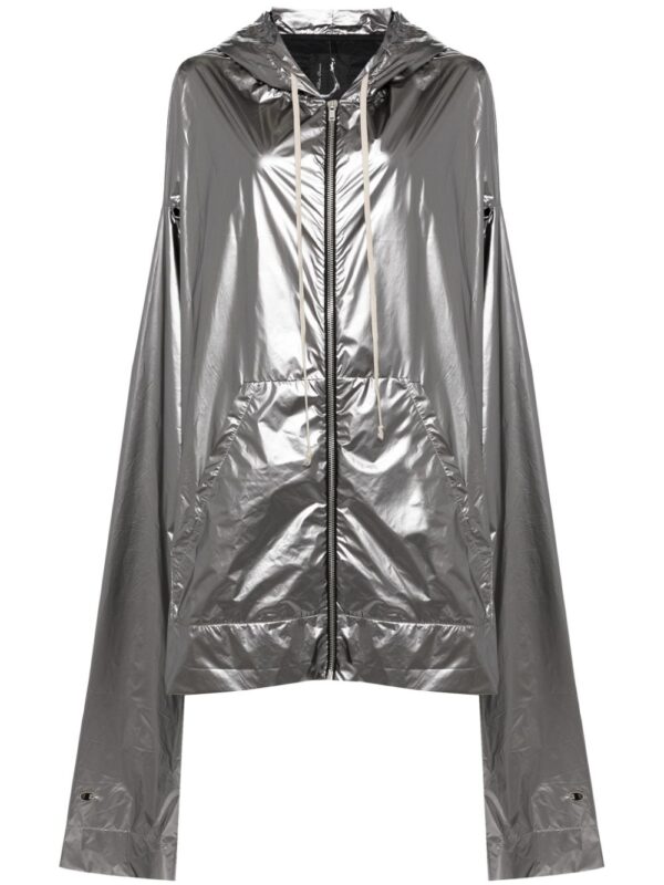 Rick Owens  x Champion metallic hooded jacket