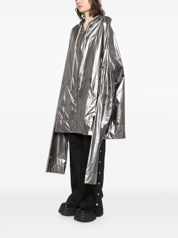 Rick Owens  x Champion metallic hooded jacket - Image 3