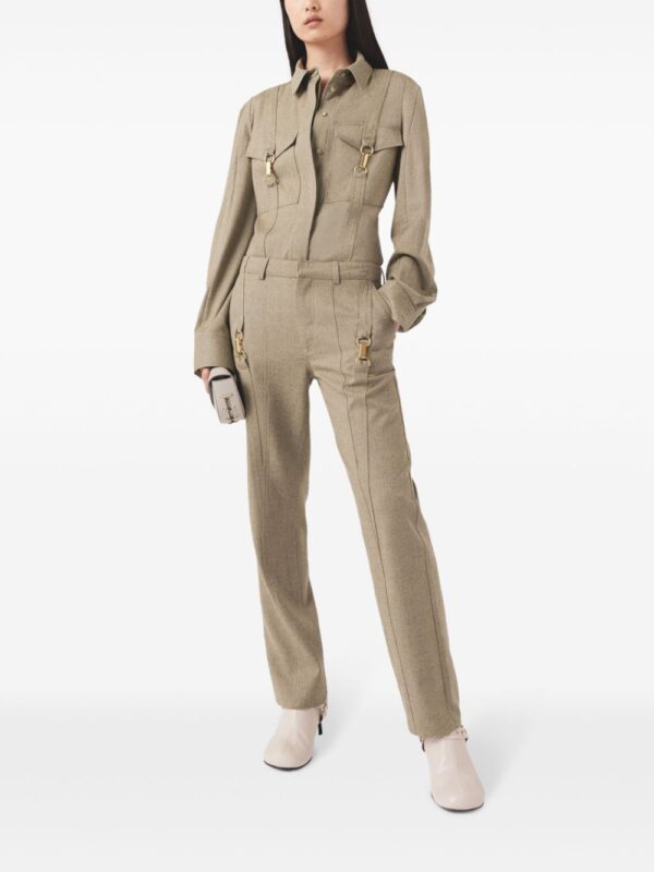 Stella McCartney  hardware-detail flannel wool trousers - Image 2