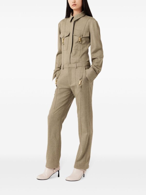 Stella McCartney  hardware-detail flannel wool trousers - Image 3