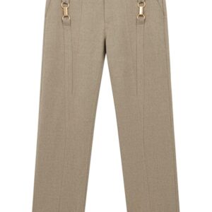 Stella McCartney  hardware-detail flannel wool trousers