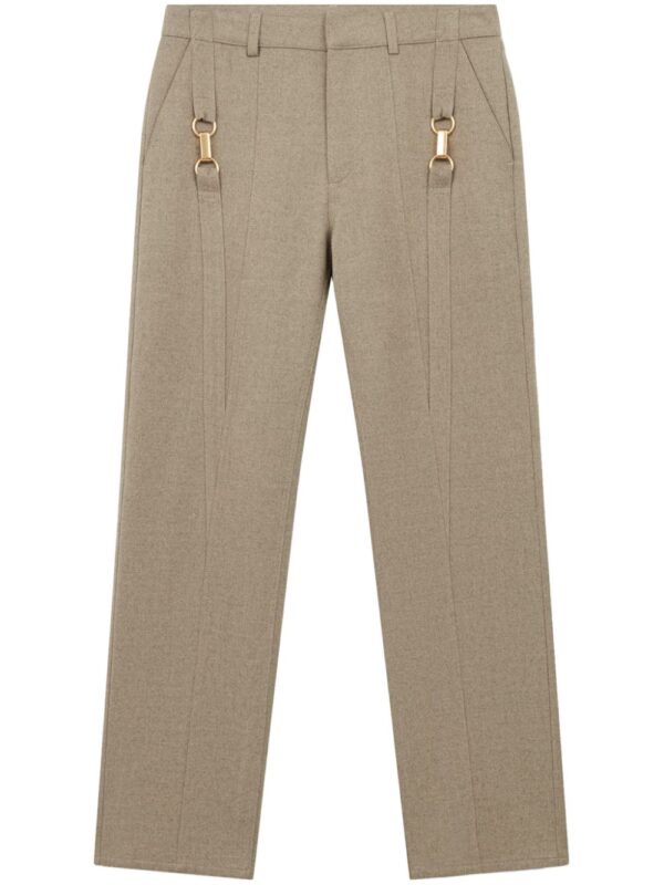 Stella McCartney  hardware-detail flannel wool trousers