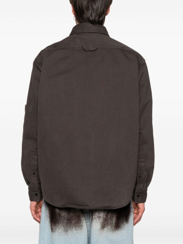 Acne Studios zip-up twill cotton overshirt - Image 4