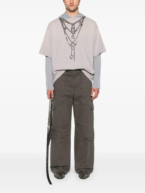 Acne Studios  layered hooded T-shirt - Image 2