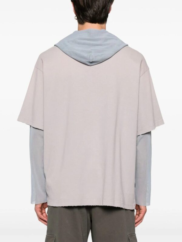 Acne Studios  layered hooded T-shirt - Image 4