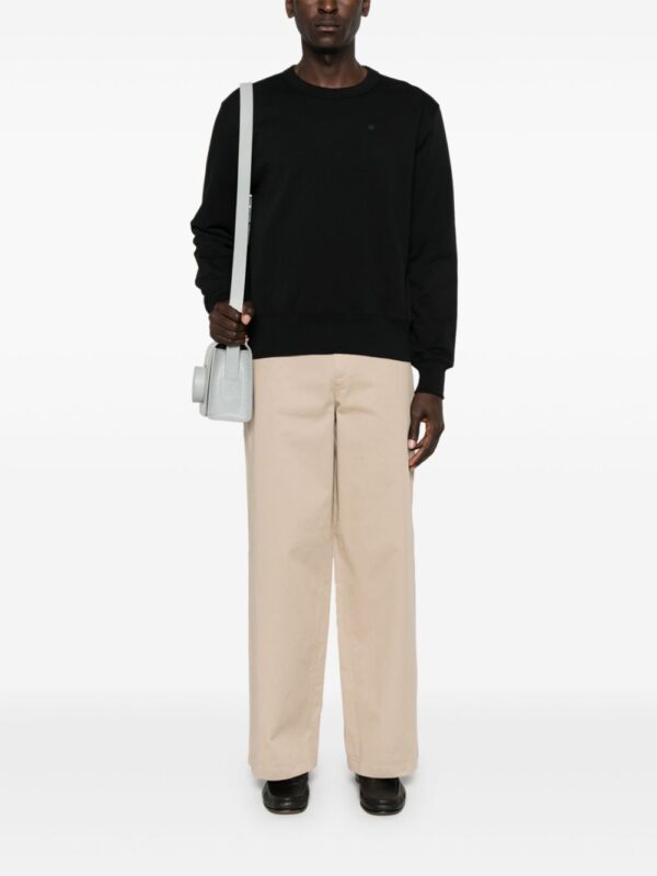 Acne Studios face logo-appliqué cotton sweatshirt - Image 2