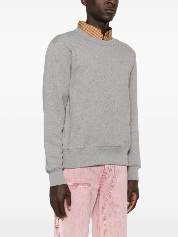 Acne Studios face logo-appliqué cotton sweatshirt - Image 4