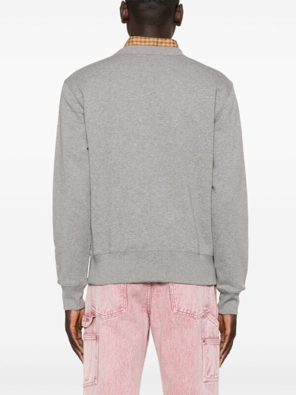 Acne Studios face logo-appliqué cotton sweatshirt - Image 5