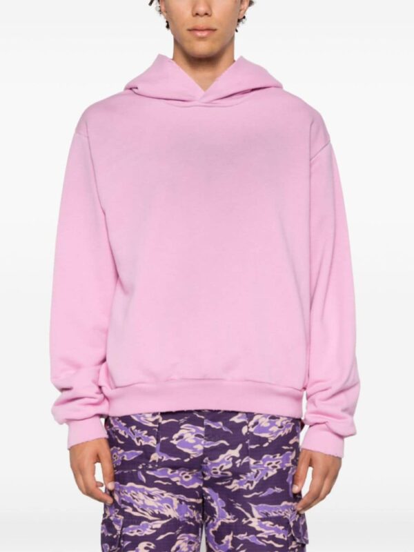 Acne Studios logo-print distressed hoodie - Image 4