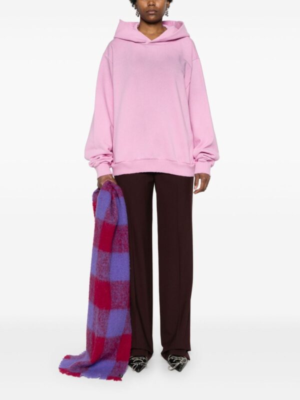 Acne Studios logo-print distressed hoodie - Image 3