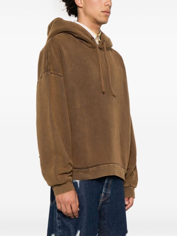 Acne Studios logo-appliqué organic-cotton hoodie - Image 4
