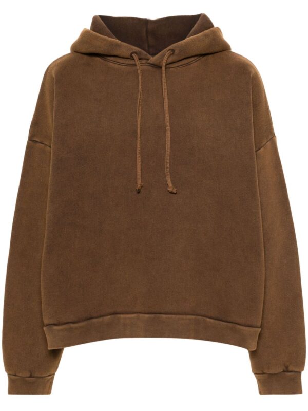 Acne Studios logo-appliqué organic-cotton hoodie