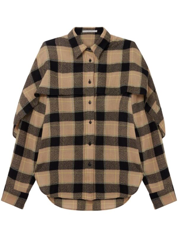 Stella McCartney  check wool shirt