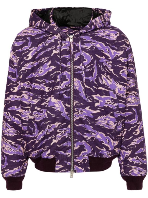 Acne Studios camouflage-print hooded padded jacket