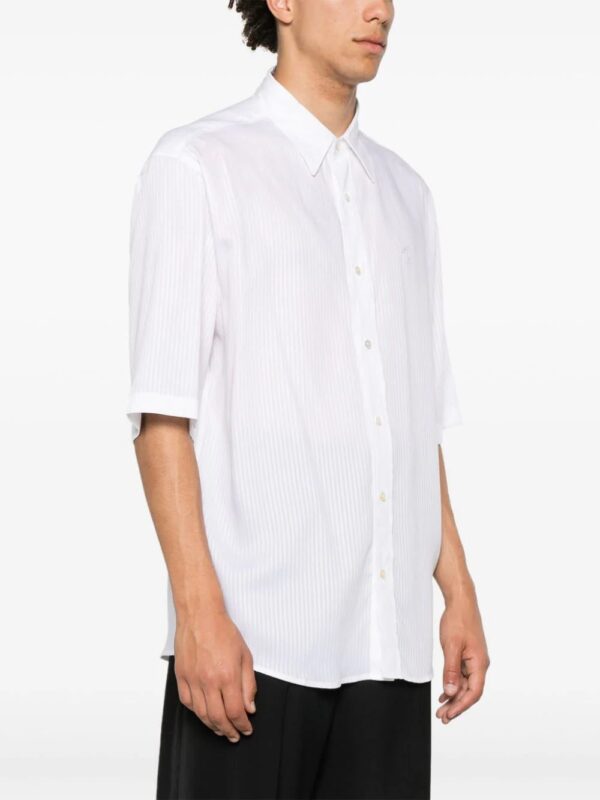 Acne Studios  logo-embroidered striped shirt - Image 3