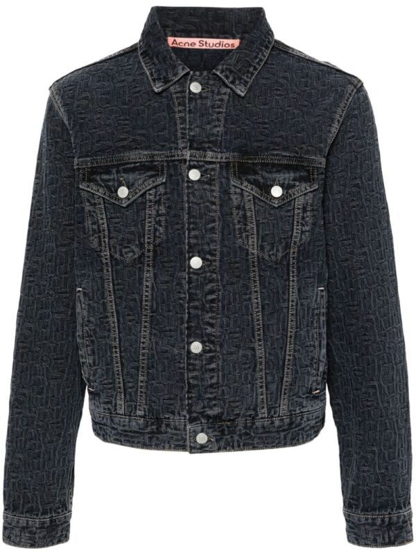 Acne Studios logo-embossed denim jacket