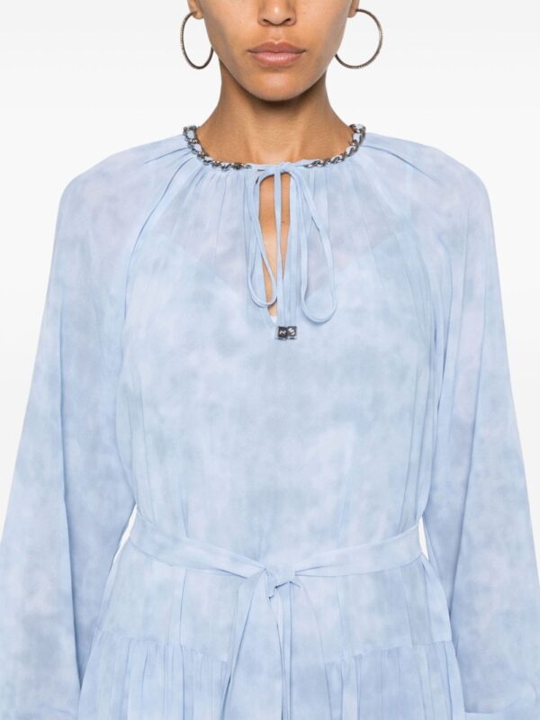 Versace Allover cut-out jacquard minidress - Image 5