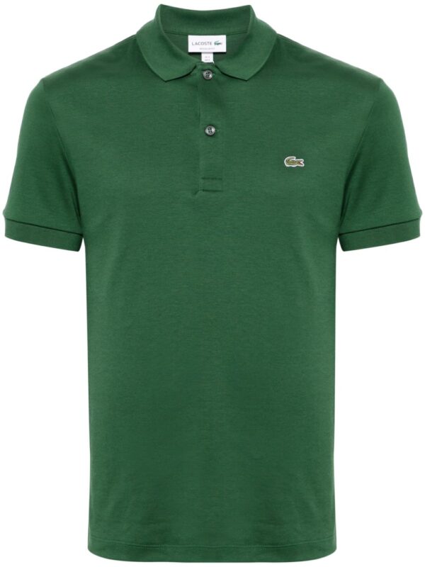 Lacoste logo-patch jersey polo shirt