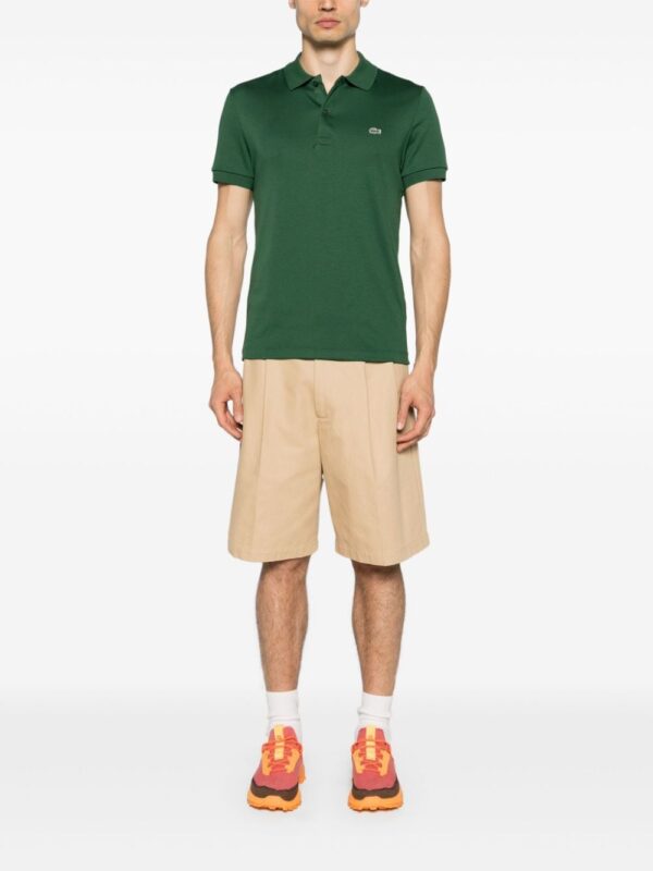 Lacoste logo-patch jersey polo shirt - Image 2