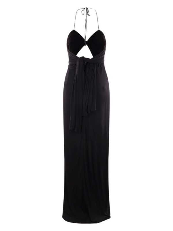 Saint Laurent cut-out open-back maxi dress - Image 2