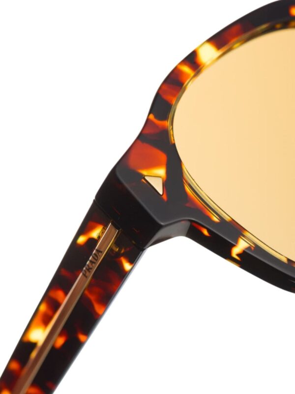 Prada Eyewear logo-plaque square-frame sunglasses - Image 4