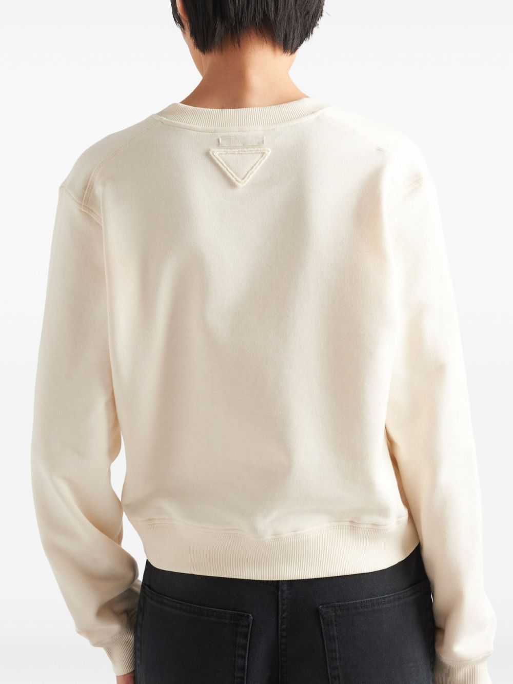 Prada logo-print cotton sweatshirt - Image 5