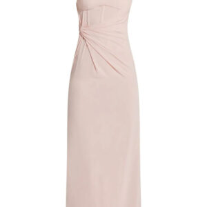 Versace one-shoulder silk maxi dress