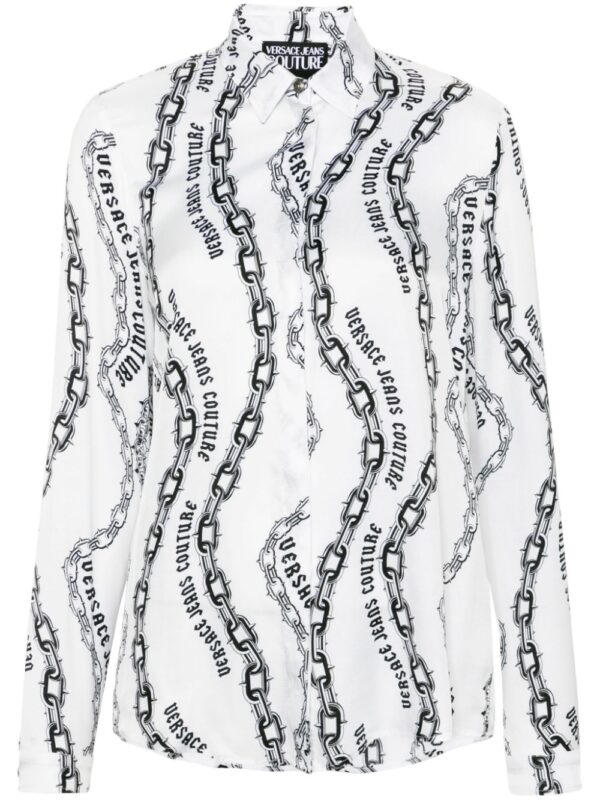 Versace Jeans Couture  chain-link print shirt
